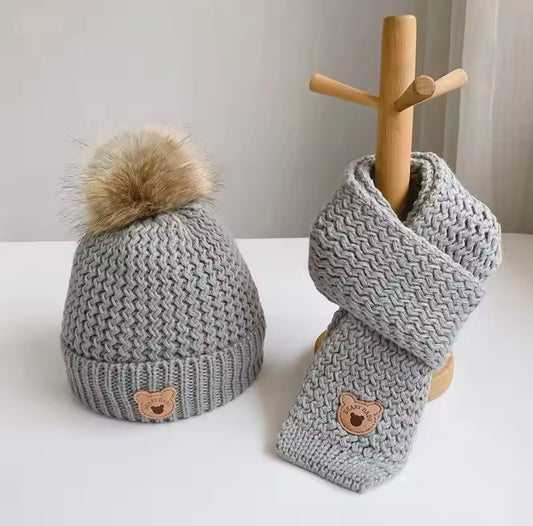 Teddy Bear Bobble Hat